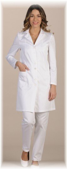 Camice donna Pastelli in tessuto Levantina bianco