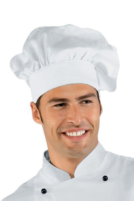 cappello cuoco classico bianco per studenti scuola alberghiera