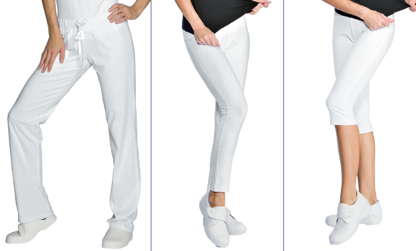 Pantaloni elasticizzati per estetiste donna